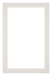 Passepartout 40x60cm Karton Hellgrau Rand 3cm Gerade - Vorne | Yourdecoration.de