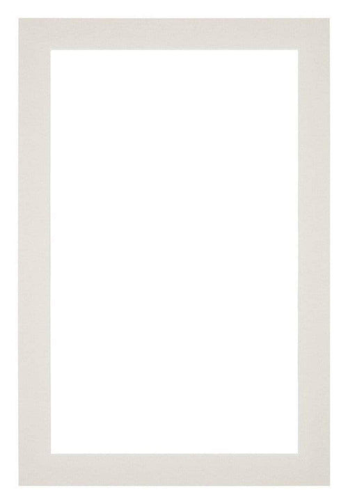 Passepartout 60x90cm Karton Hellgrau Rand 3cm Gerade - Vorne | Yourdecoration.de