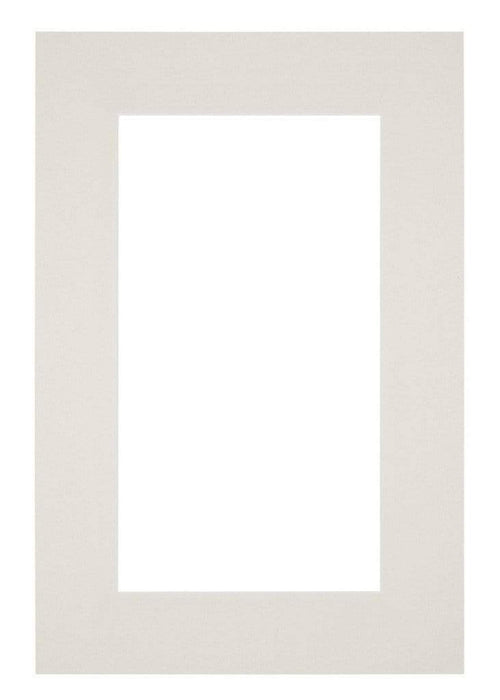 Passepartout 61x91,5cm Karton Hellgrau Rand 6cm Gerade - Vorne | Yourdecoration.de