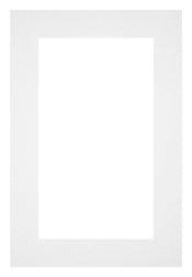 Passepartout 20x30cm Karton Weiss Rand 5cm Gerade - Vorne | Yourdecoration.de