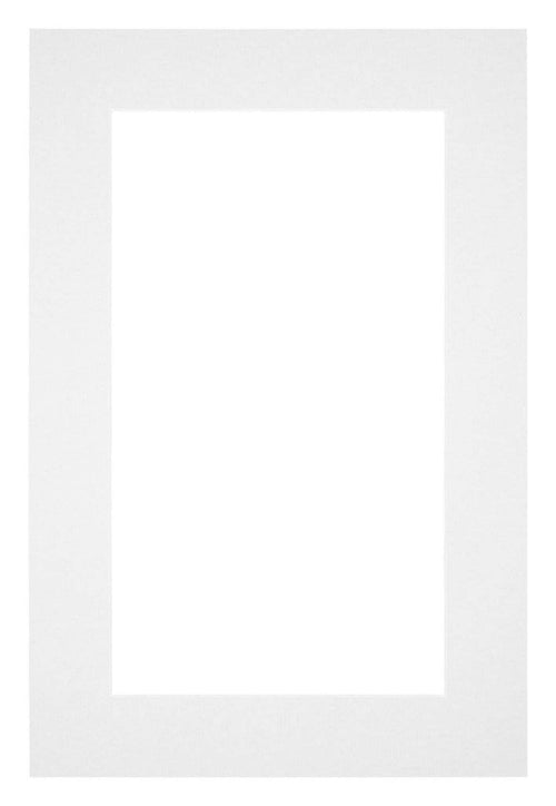 Passepartout 20x30cm Karton Weiss Rand 5cm Gerade - Vorne | Yourdecoration.de