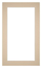 Passepartout 30x50cm Karton Beige Rand 4cm Gerade - Vorne | Yourdecoration.de