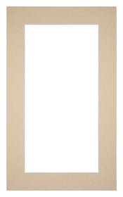 Passepartout 30x50cm Karton Beige Rand 5cm Gerade - Vorne | Yourdecoration.de