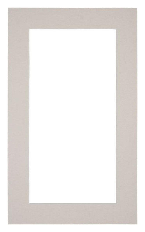 Passepartout 30x50cm Karton Grau Granit Rand 5cm Gerade - Vorne | Yourdecoration.de