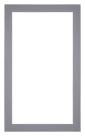 Passepartout 30x50cm Karton Grau Rand 3cm Gerade - Vorne | Yourdecoration.de