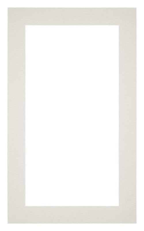 Passepartout 30x50cm Karton Hellgrau Rand 4cm Gerade - Vorne | Yourdecoration.de