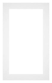 Passepartout 30x50cm Karton Weiss Rand 4cm Gerade - Vorne | Yourdecoration.de