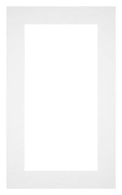 Passepartout 30x50cm Karton Weiss Rand 5cm Gerade - Vorne | Yourdecoration.de