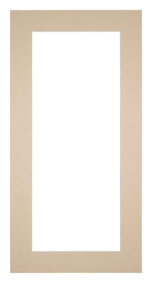 Passepartout 40x80cm Karton Beige Rand 5cm Gerade - Vorne | Yourdecoration.de