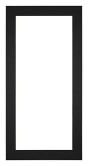 Passepartout 45x80cm Karton Schwarz Rand 4cm Gerade - Vorne | Yourdecoration.de