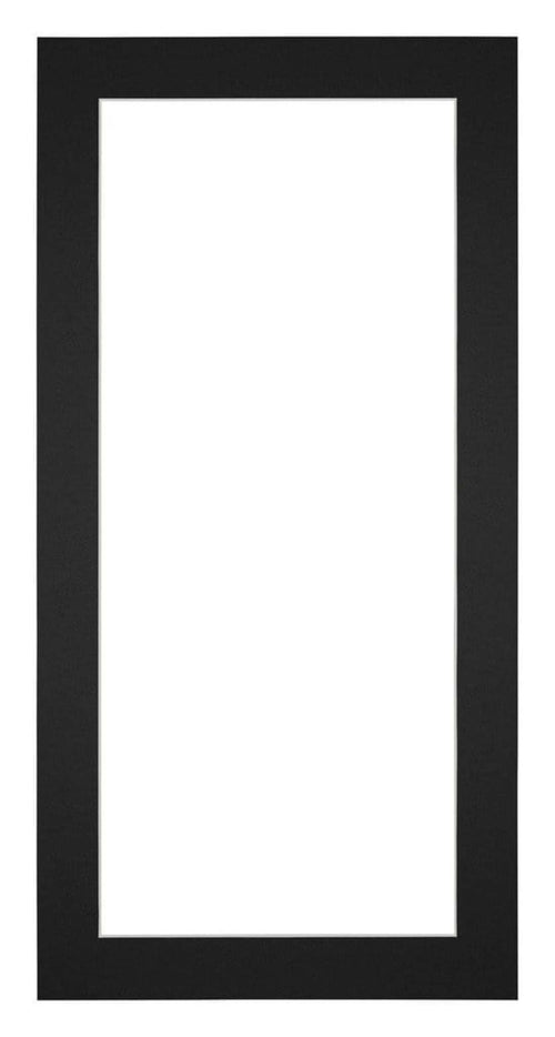 Passepartout 20x40cm Karton Schwarz Rand 4cm Gerade - Vorne | Yourdecoration.de