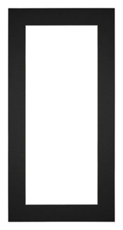 Passepartout 40x70cm Karton Schwarz Rand 5cm Gerade - Vorne | Yourdecoration.de