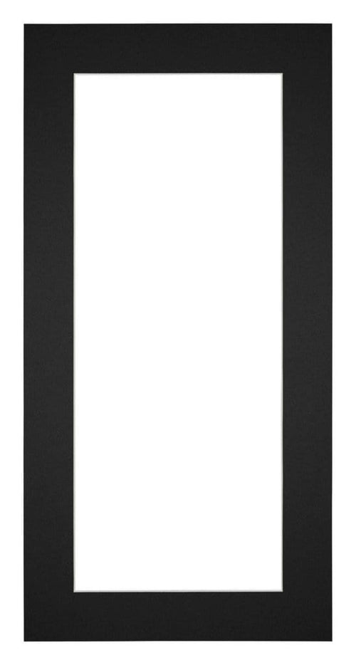 Passepartout 20x40cm Karton Schwarz Rand 5cm Gerade - Vorne | Yourdecoration.de