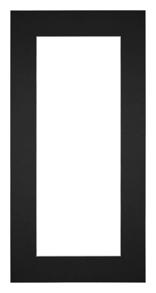 Passepartout 45x80cm Karton Schwarz Rand 6cm Gerade - Vorne | Yourdecoration.de