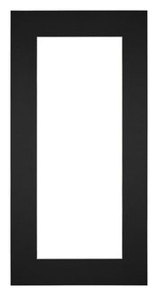 Passepartout 40x70cm Karton Schwarz Rand 6cm Gerade - Vorne | Yourdecoration.de