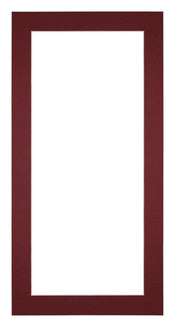 Passepartout 20x40cm Karton Weinrot Rand 4cm Gerade - Vorne | Yourdecoration.de