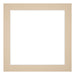 Passepartout 20x20cm Karton Beige Rand 4cm Gerade - Vorne | Yourdecoration.de