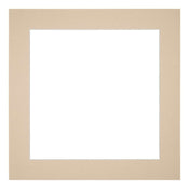 Passepartout 25x25cm Karton Beige Rand 5cm Gerade - Vorne | Yourdecoration.de