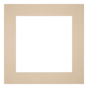 Passepartout 30x30cm Karton Beige Rand 6cm Gerade - Vorne | Yourdecoration.de