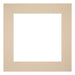 Passepartout 50x50cm Karton Beige Rand 6cm Gerade - Vorne | Yourdecoration.de