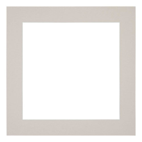 Passepartout 70x70cm Karton Grau Granit Rand 5cm Gerade - Vorne | Yourdecoration.de