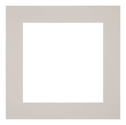 Passepartout 50x50cm Karton Grau Granit Rand 6cm Gerade - Vorne | Yourdecoration.de