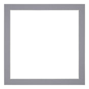 Passepartout 70x70cm Karton Grau Rand 3cm Gerade - Vorne | Yourdecoration.de