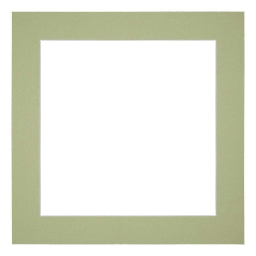 Passepartout 50x50cm Karton MintgrÃ¼n Rand 5cm Gerade - Vorne | Yourdecoration.de