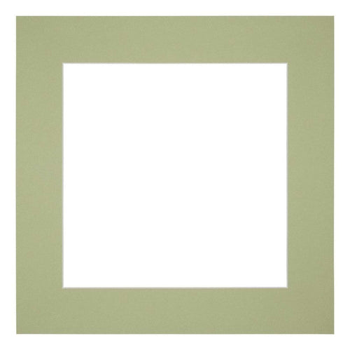 Passepartout 50x50cm Karton MintgrÃ¼n Rand 6cm Gerade - Vorne | Yourdecoration.de