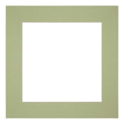 Passepartout 40x40cm Karton MintgrÃ¼n Rand 6cm Gerade - Vorne | Yourdecoration.de