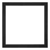 Passepartout 70x70cm Karton Schwarz Rand 3cm Gerade - Vorne | Yourdecoration.de