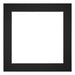 Passepartout 55x55cm Karton Schwarz Rand 5cm Gerade - Vorne | Yourdecoration.de