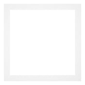 Passepartout 70x70cm Karton Weiss Rand 3cm Gerade - Vorne | Yourdecoration.de