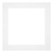 Passepartout 60x60cm Karton Weiss Rand 5cm Gerade - Vorne | Yourdecoration.de