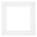 Passepartout 50x50cm Karton Weiss Rand 6cm Gerade - Vorne | Yourdecoration.de