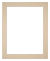 Passepartout 28x35cm Karton Beige Rand 4cm Gerade - Vorne | Yourdecoration.de