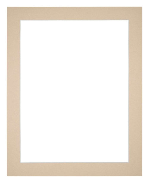 Passepartout 20x25cm Karton Beige Rand 4cm Gerade - Vorne | Yourdecoration.de