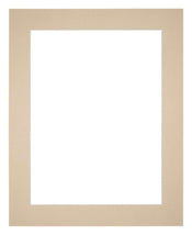 Passepartout 35x45cm Karton Beige Rand 5cm Gerade - Vorne | Yourdecoration.de