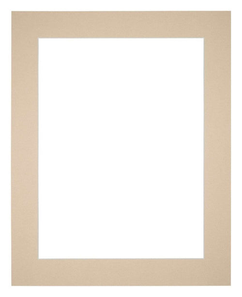 Passepartout 35x45cm Karton Beige Rand 5cm Gerade - Vorne | Yourdecoration.de