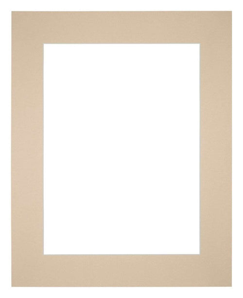 Passepartout 25x30cm Karton Beige Rand 6cm Gerade - Vorne | Yourdecoration.de