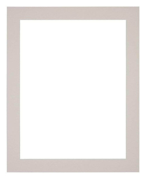 Passepartout 24x30cm Karton Grau Granit Rand 4cm Gerade - Vorne | Yourdecoration.de