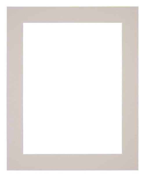 Passepartout 40x45cm Karton Grau Granit Rand 5cm Gerade - Vorne | Yourdecoration.de