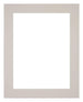 Passepartout 40x55cm Karton Grau Granit Rand 5cm Gerade - Vorne | Yourdecoration.de