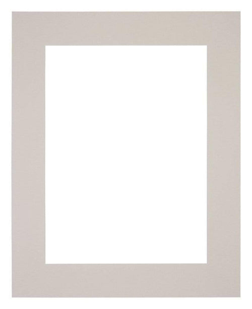 Passepartout 25x30cm Karton Grau Granit Rand 6cm Gerade - Vorne | Yourdecoration.de