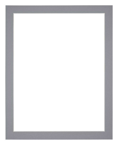 Passepartout 56x71cm Karton Grau Rand 3cm Gerade - Vorne | Yourdecoration.de