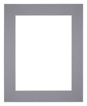 Passepartout 56x71cm Karton Grau Rand 6cm Gerade - Vorne | Yourdecoration.de