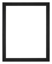 Passepartout 40x50cm Karton Schwarz Rand 3cm Gerade - Vorne | Yourdecoration.de