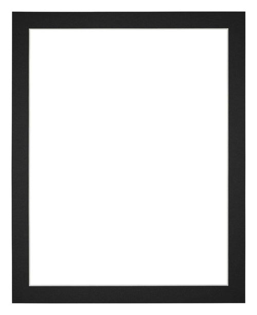 Passepartout 56x71cm Karton Schwarz Rand 3cm Gerade - Vorne | Yourdecoration.de