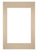 Passepartout 40x60cm Karton Beige Rand Gerade - Vorne | Yourdecoration.de