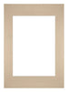 Passepartout 42x59,4cm A2/A3 Karton Beige Rand Gerade - Vorne | Yourdecoration.de